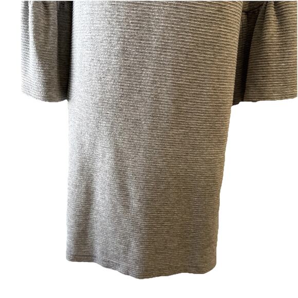 FRENCH CONNECTIONParos Sudan Bell Sleeve Shift Dress In Light Gray Melange Sz 6 - Picture 10 of 12